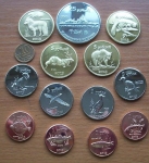Набор из 13 монет Курильские острова 2013 UNC