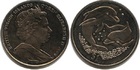 Монета Виргинские острова 1 доллар Медно-никель  2005 (дельфины)