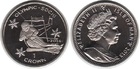 Монета Остров Мэн 1 крона Медно-никель 2013 Слалом (Олимпийские игры в Сочи 2014)