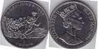 Монета 1 крона 1994 год Остров Мэн (день D 6 июня 1944) серебро