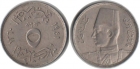 Монета 10 миллимов 1941 года Египет