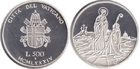 Монета 500 лир 1984 г Ватикан (2000 лет со дня рождения Девы Марии) серебро