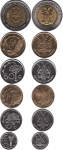 Набор монет Намибия 1993-2010 (6 монет)
