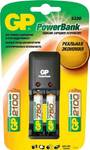 Зарядное устройство AA/AAA GP PowerBank PB330 + 4 аккумуляторные батареи GP Rechargeable 750 мАч/2100 мАч